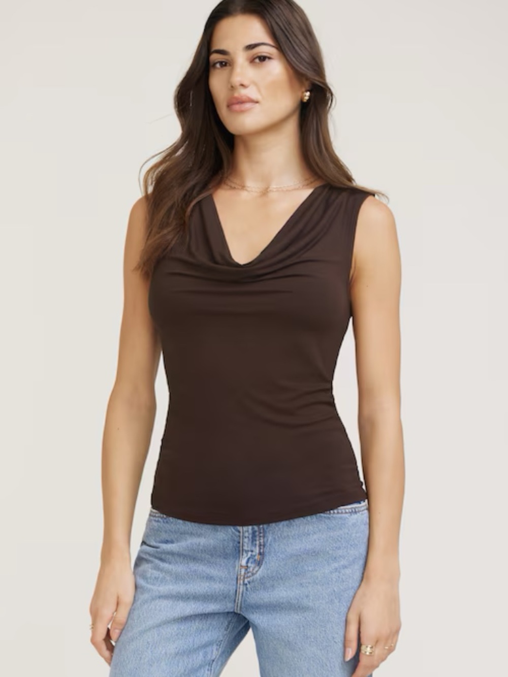 NWT Dynamite Bare Cowlick Top - Java L